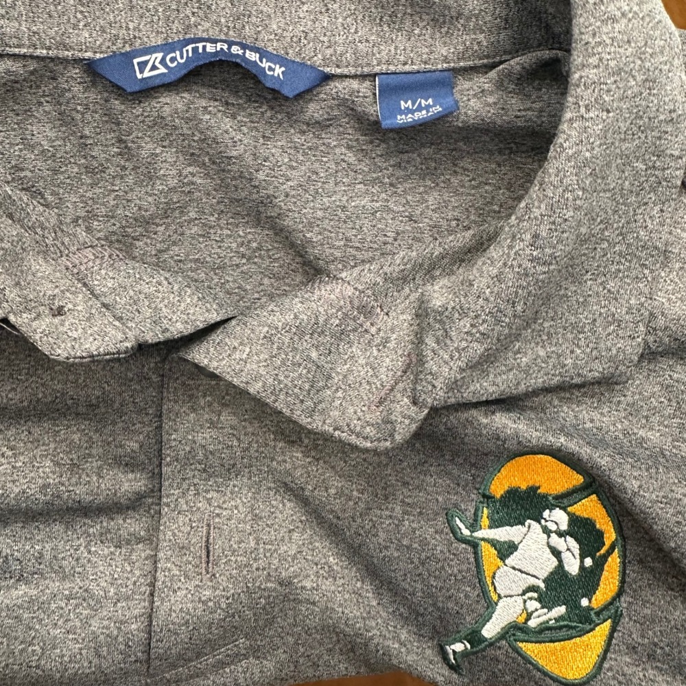 Cutter & Buck Green Bay Packers Polo with Retro Logo Size Medium - Picture 2 of 3